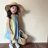 Children's Summer Set Boys Cotton 2024 New Baby Summer Dress Western Style Girls Dress Sister and Brother Good Vibrations