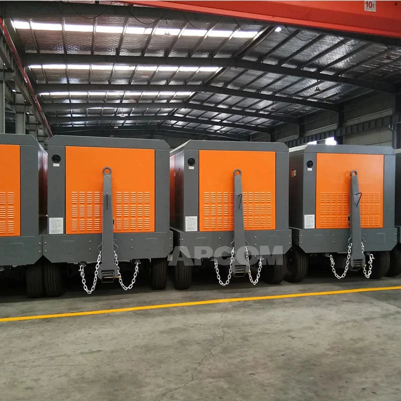 APCOM 75SCY-14.5 air Compressor diesel Compressor air Compressor with diesel Engine 14.5bar 10m3 530CFM 530 Cfm High Pressure Good Vibrations