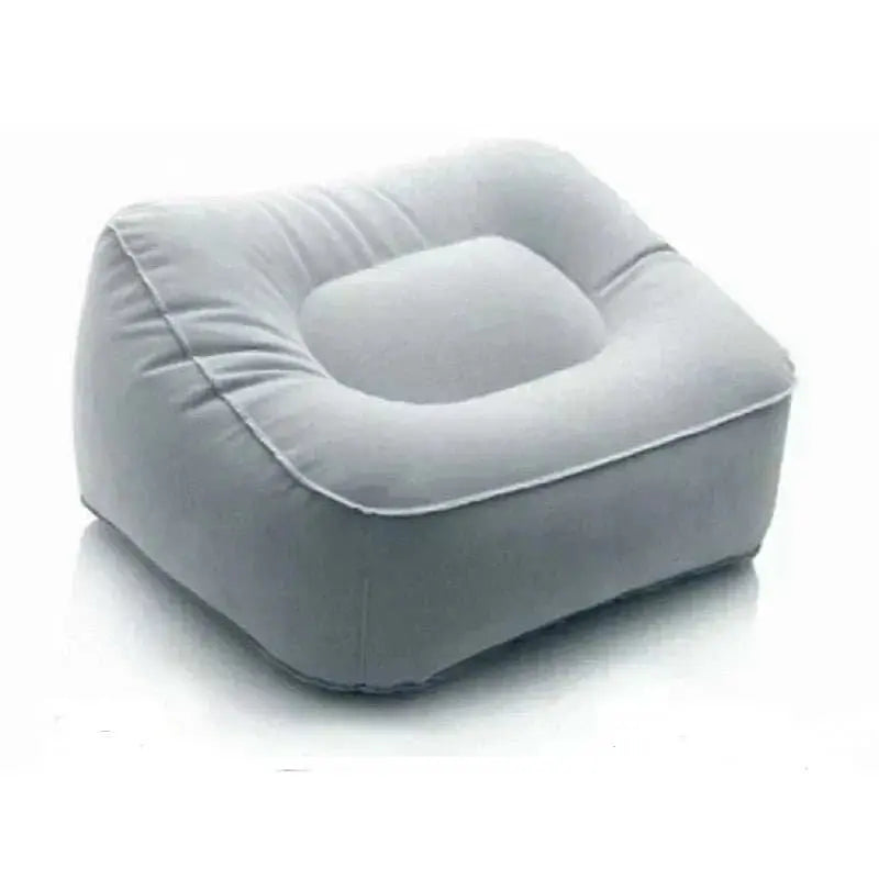 Inflatable wedge cushion for adult couples' games and erotic positions.