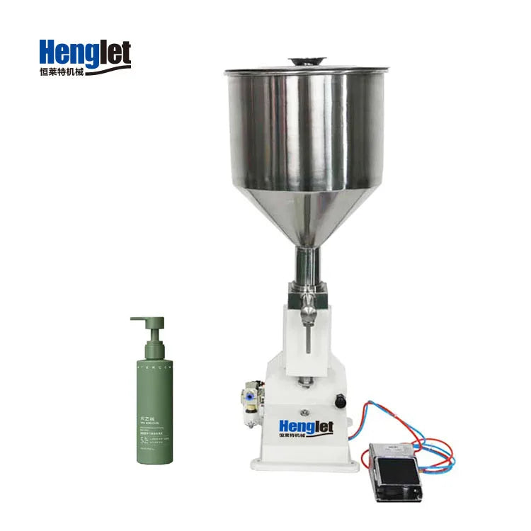 A03 Hand Operated Filling Machine Manual Cosmetic Paste Sausage Lip Gloss Cream Liquid Filling Supply Good Vibrations