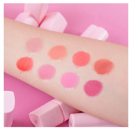 Custom LOGO hot sale heart-shaped rouge stick blush stick lipstick natural colour correction stick lipstick blusher Good Vibrations