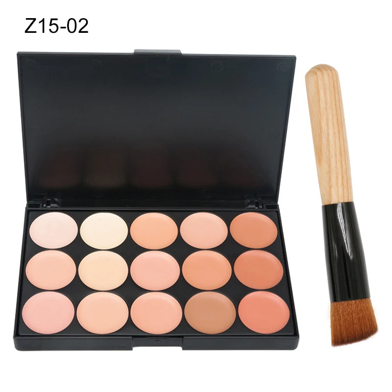 15 Colors Concealer Palettes Foundation Makeup Full Cover Contour Face Cream Base Primer Moisturizer Hide Blemish Good Vibrations