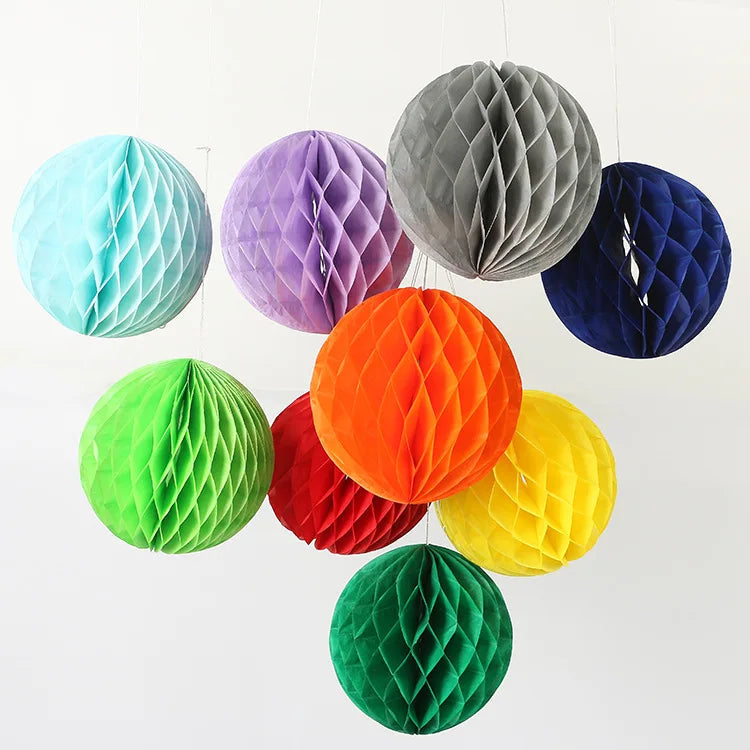 10cm 15cm 20cm 25cm 30cm Decorative Round Tissue Paper Honeycomb Balls Wedding Decoraions Birthday Party Baby Shower Supplies1pc Good Vibrations
