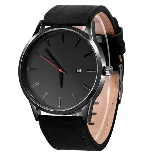 Men's Watches Fashion Leather Quartz Watch Men Casual Sports Male erkek kol saati Wristwatch Montre Hombre Relogio Masculino Good Vibrations