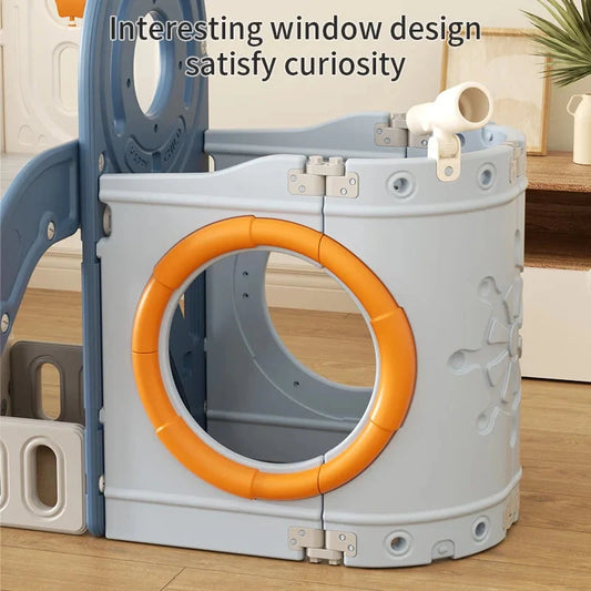 Pirate Ship Indoor Playhouse Slide Baby Plastic Toy for Toddlers Kids Home Playground Playroom Equipment Garden Shopping Mall Good Vibrations