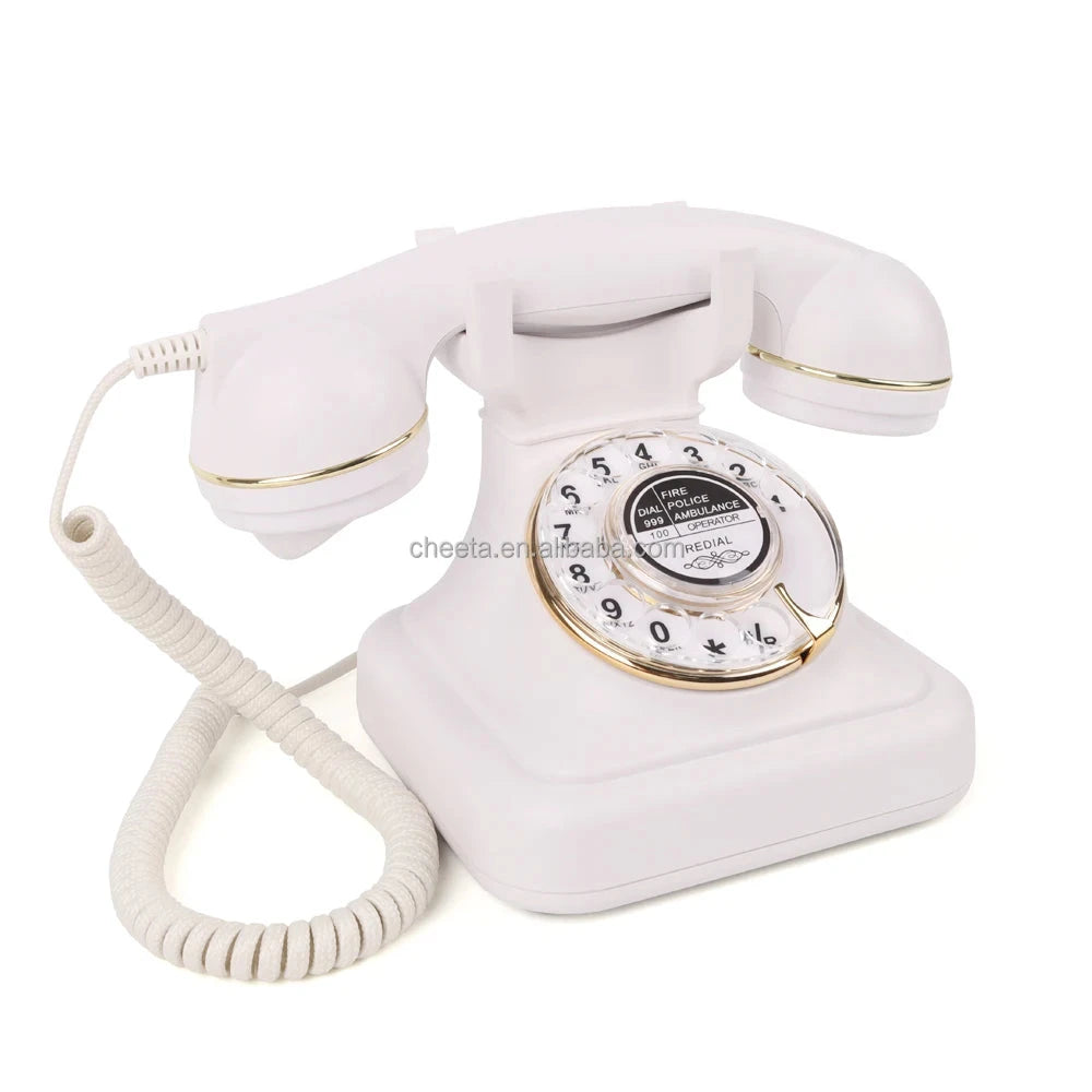 Customized Manufacturer Cheeta Corded Telephone Landline Home Phone Fixed Wired Phone for Home Hotel Office Good Vibrations