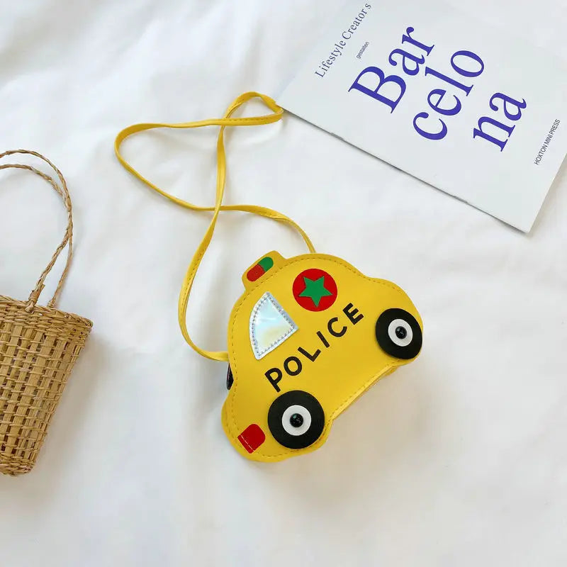 Cute Children's Crossbody Bags Cartoon Car Coin Purse for Kids Baby Mini Shoulder Messenger Bag Boys Girls Accessories Handbags Good Vibrations