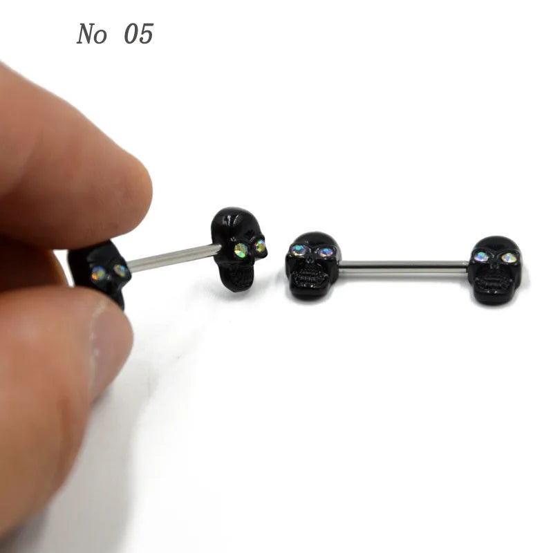 1Pair Flower Charming Nipple Rings For Women Body Piercing Jewelry Nipple Piercing Heart Barbell 14G Nipple Shield Good Vibrations Adult Super Store