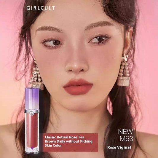 Girlcult Garden Dream Lip Cream Matte Soft Mist Lip Gloss & Lipstick Wholesale Makeup Ingredients Miaojiang Witch Lip Oil Good Vibrations