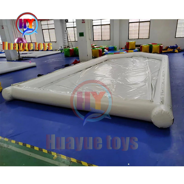 Hot Selling Portable Inflatable Yacht Floating Ocean Swimming Pool With Net Enclosure Water Park Game Equipment Good Vibrations