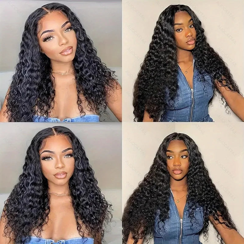Raw Indian Hair Lace Front Wig,Human Hair Wig for Black Women, HD Lace Frontal Wig Natural Color With Baby Hair for Black Women Good Vibrations