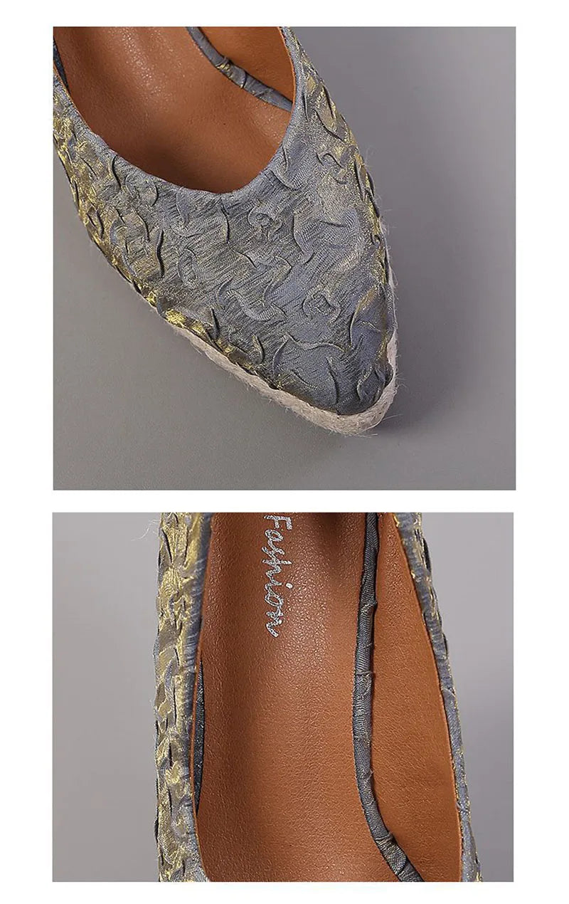 Fashion High Heels Women Wedges Shoes Elegant Ladies Party Shoes Brand Women Pumps Retro Woman Wedge Heel 8cm A3800 Good Vibrations