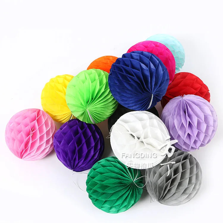 10cm 15cm 20cm 25cm 30cm Decorative Round Tissue Paper Honeycomb Balls Wedding Decoraions Birthday Party Baby Shower Supplies1pc Good Vibrations
