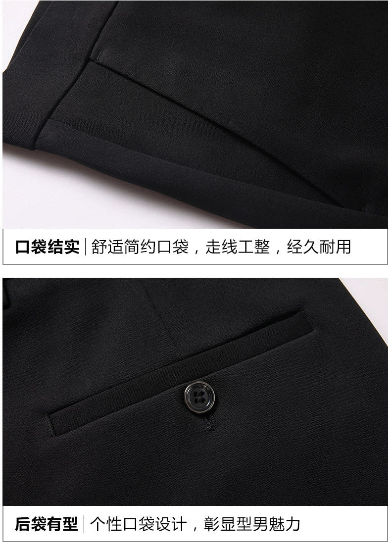 29-40 Summer Thin Casual Pants Business Men's Pants Middle-aged Dad Casual Pants Elastic Breathable Pants Good Vibrations