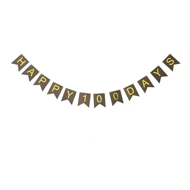 Kids Birthday Party Decoration Dovetail Birthday Pulling Banner Happy Birthday Letter Banner Fishtail Flag Good Vibrations