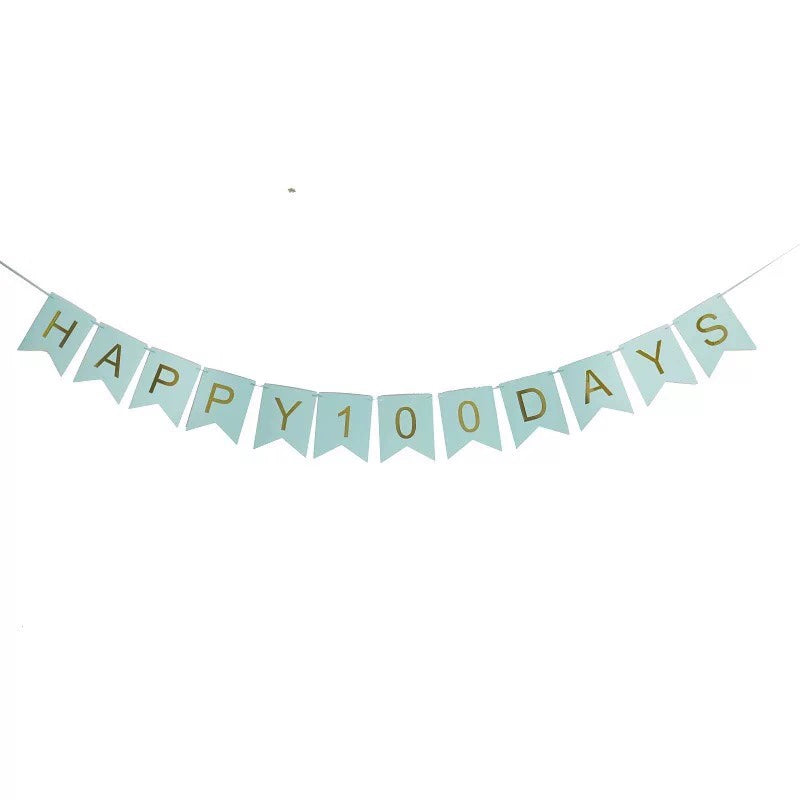 Kids Birthday Party Decoration Dovetail Birthday Pulling Banner Happy Birthday Letter Banner Fishtail Flag Good Vibrations