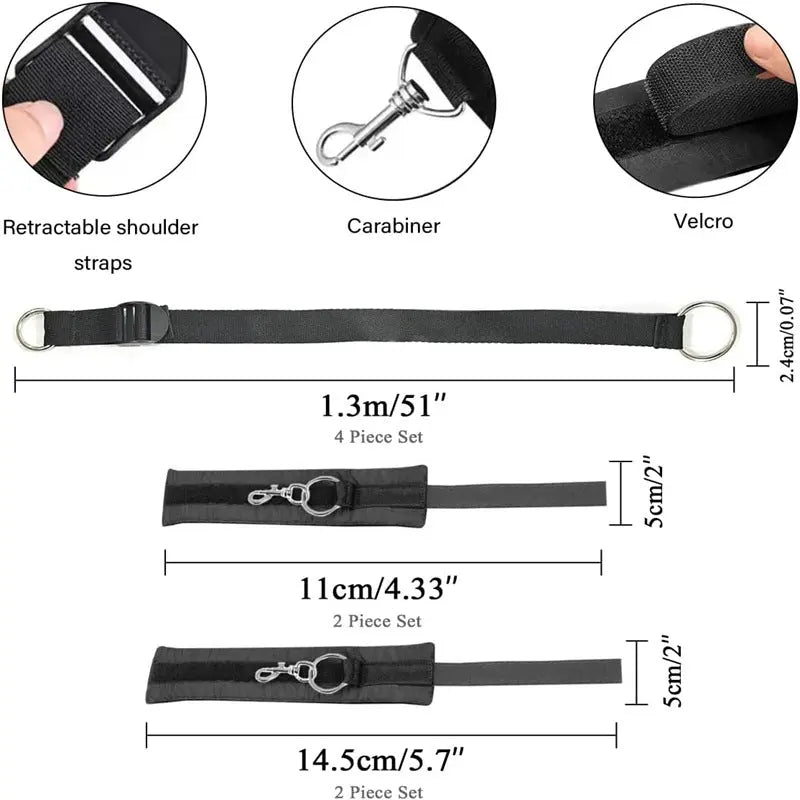 SM Bed Restraint Bed BDSM Kit Set Sex Toy Handcuffs Ankle Cuff Slave Bondage Rope Sexual Handcuffs Adult Sex Game Strap Sextoy GOOD Vibrations