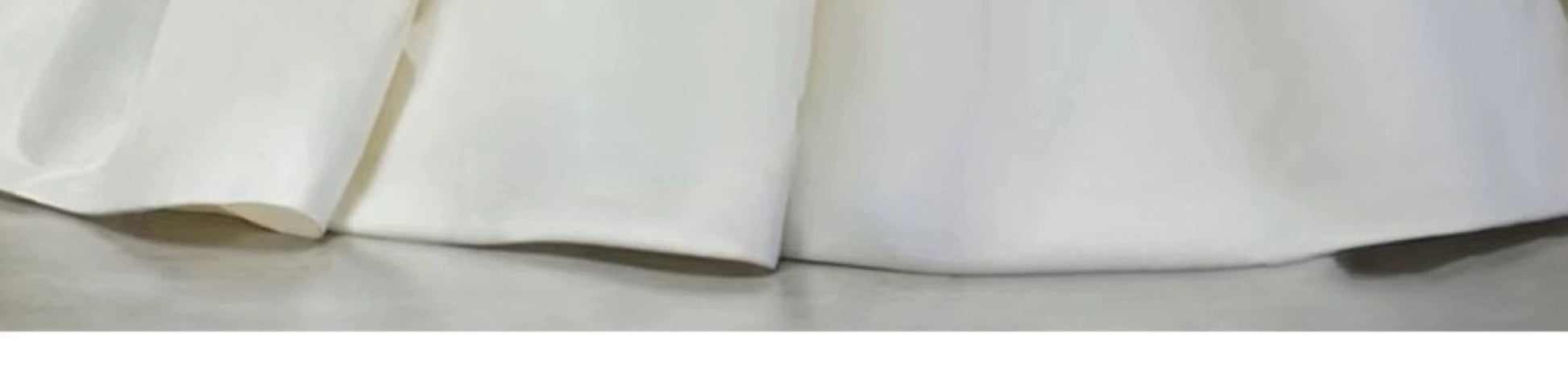 off-Shoulder Long Trailing Maternity Satin Main Wedding Dress Good Vibrations