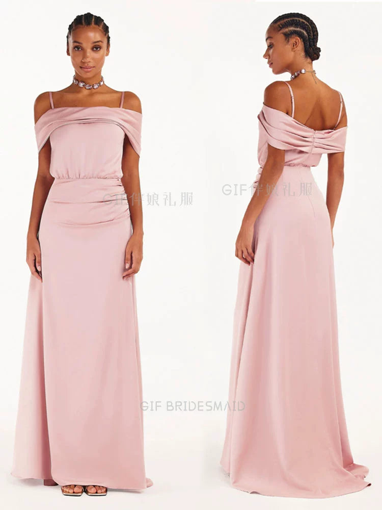 GIF Long Sleeves Daily Niche Style Simple Bridesmaid Dress Good Vibrations