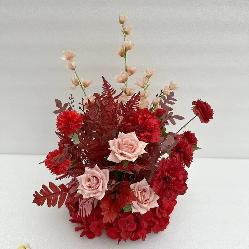 Double-Pole Iron Full Flower Arch Shelf Entrance Door Layout Semicircle Arch Wedding Scene Decoration Background Door Frame Good Vibrations