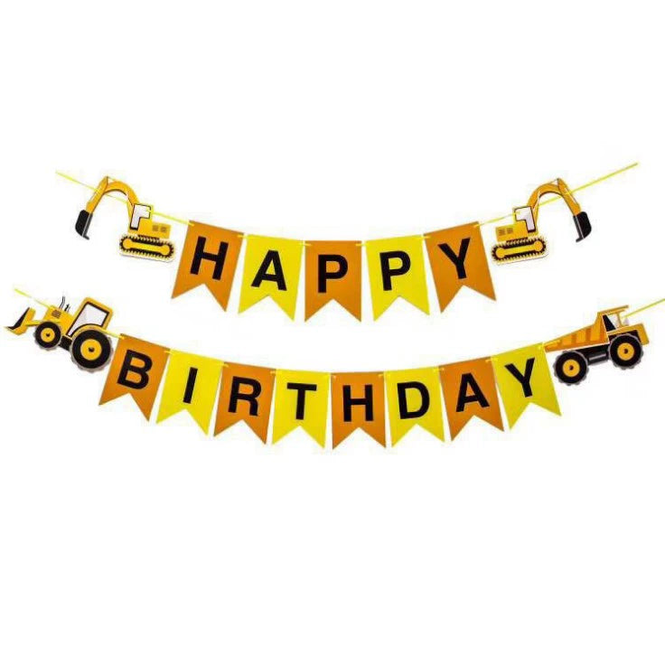 Kids Birthday Party Decoration Dovetail Birthday Pulling Banner Happy Birthday Letter Banner Fishtail Flag Good Vibrations