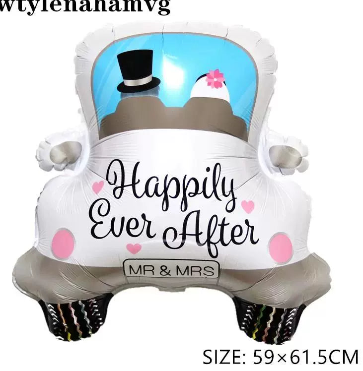 Wedding Decoration Cartoon Bridegroom Bride Aluminum Balloon Confession Confession Wedding Room Layout Valentine's Day Decoration Balloon Good Vibrations