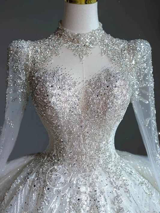 Short Long-Sleeved Socialite Wedding Dress Good Vibrations