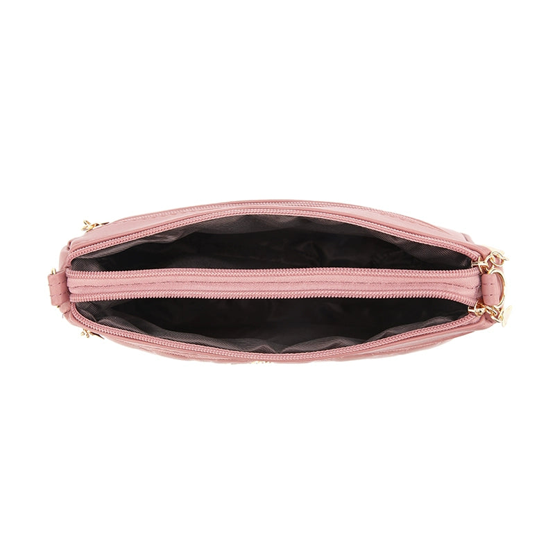 Bag Female Fashion Quilted Middle-Aged Multi Compartment Cross Body Bag Good Vibrations