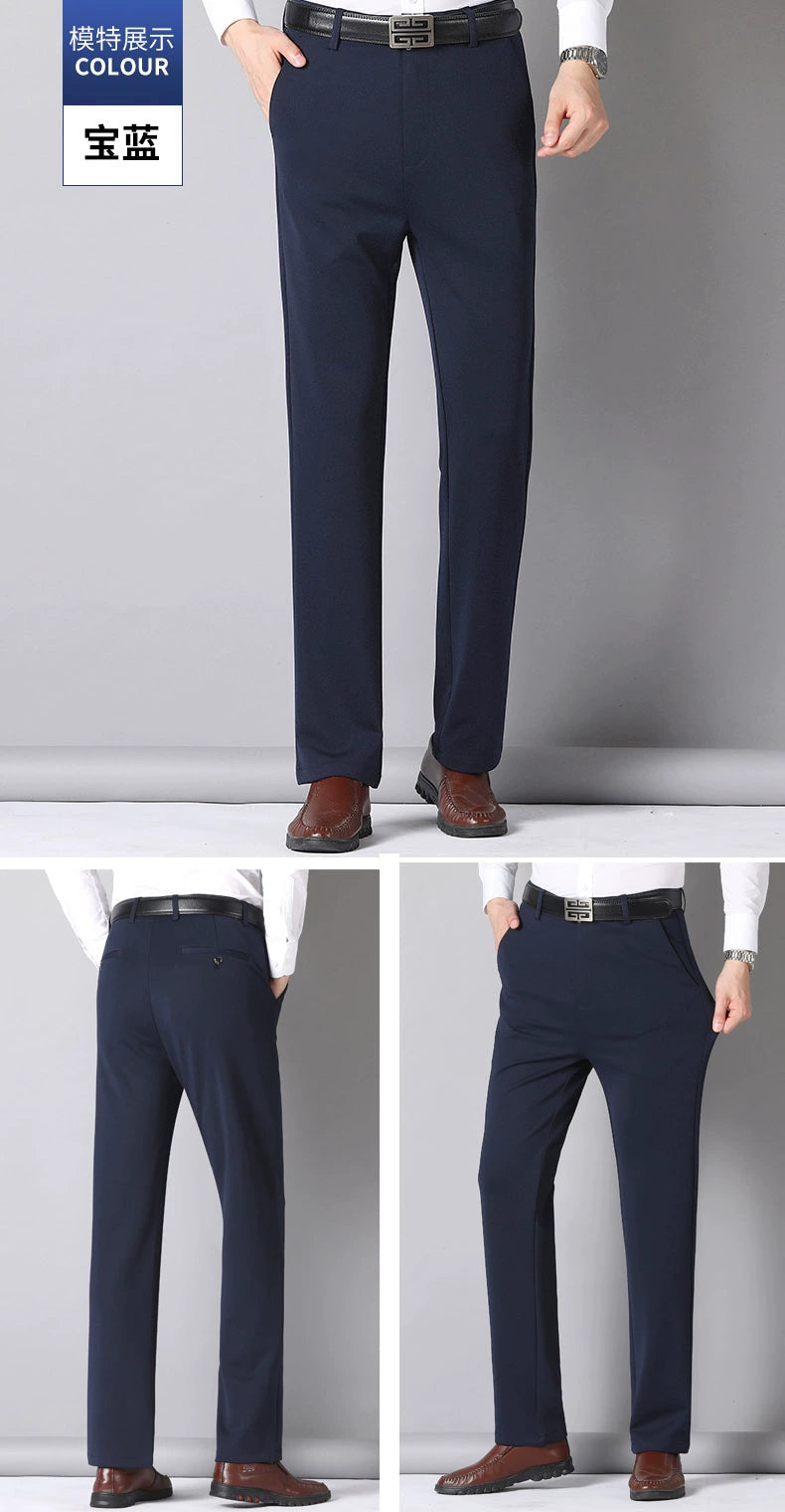 29-40 Summer Thin Casual Pants Business Men's Pants Middle-aged Dad Casual Pants Elastic Breathable Pants Good Vibrations