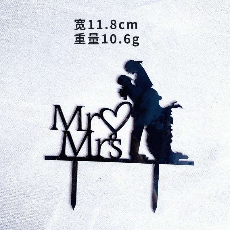 Proposal Cake Decoration Marry Me Inserts Acrylic Marry Me Wedding Marriage Engagement Couple Confession Plug-in Good Vibrations