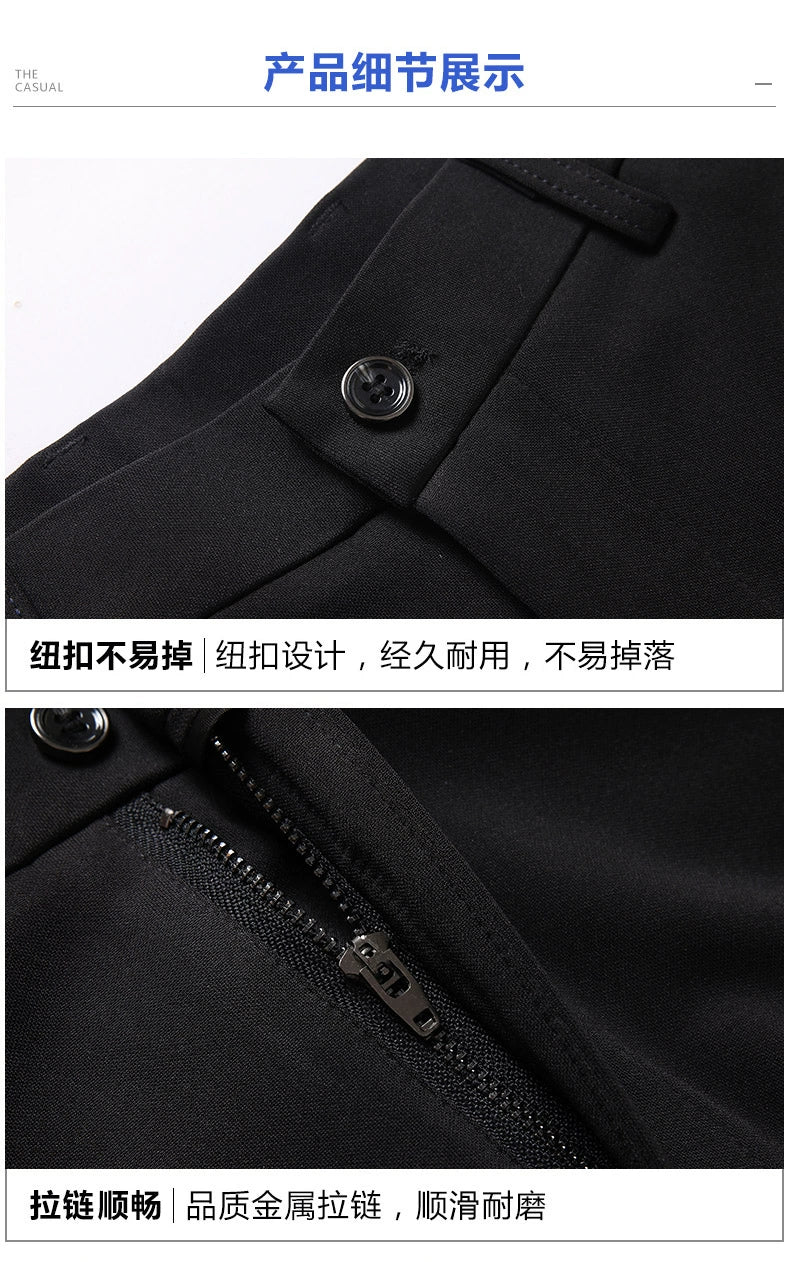 29-40 Summer Thin Casual Pants Business Men's Pants Middle-aged Dad Casual Pants Elastic Breathable Pants Good Vibrations