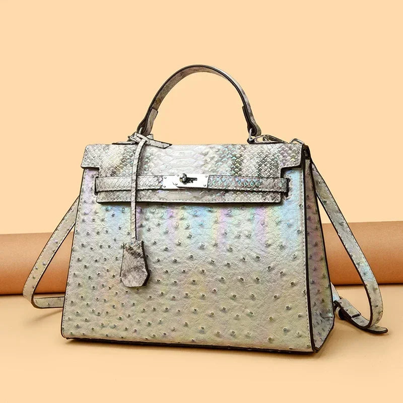 Elegant Retro Satchel Bag - Designer Crossbody Purse With Vintage Textured Finish And Modern Functionality Good Vibrations