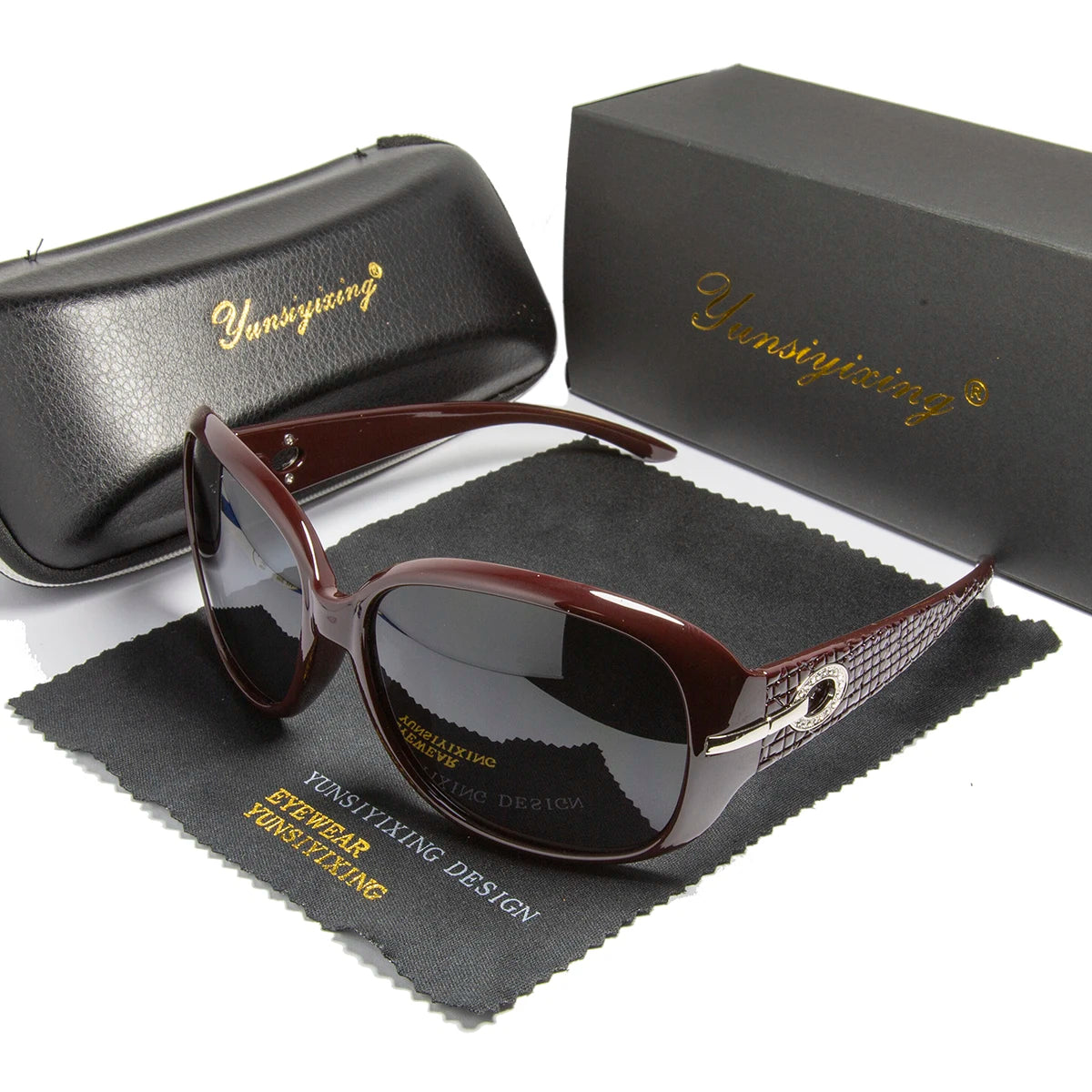 YSYX Polarized Women's Sunglasses Brand Designer Sun Glasses Fashion Classic Big Frame Glass Female Vintage Oculos De Sol ST2012 Good Vibrations