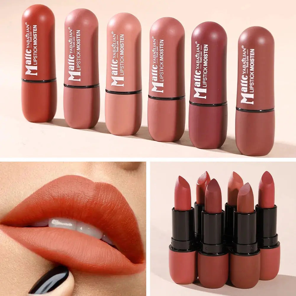 A Complete Set of Cosmetics Lipstick, Eyeliner, Makeup Brush, Eyebrow Pencil, Eye Shadow and Eye Black Beauty Gifts Good Vibrations