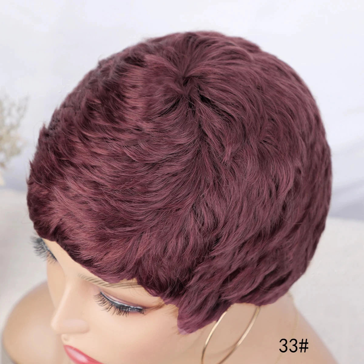Synthetic Short Pixie Cut Wigs For Women Pixie Cut Short Wavy Layered Wigs Black Wavy Wigs Short Wigs Pixie Cut Wigs For Women Good Vibrations