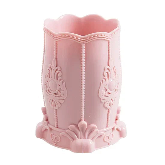 Makeup Organizers for Cosmetics Nail Polish Jewelry Plastic Storage Box Desk Desktop Organizer Brush Pencil Holder Good Vibrations