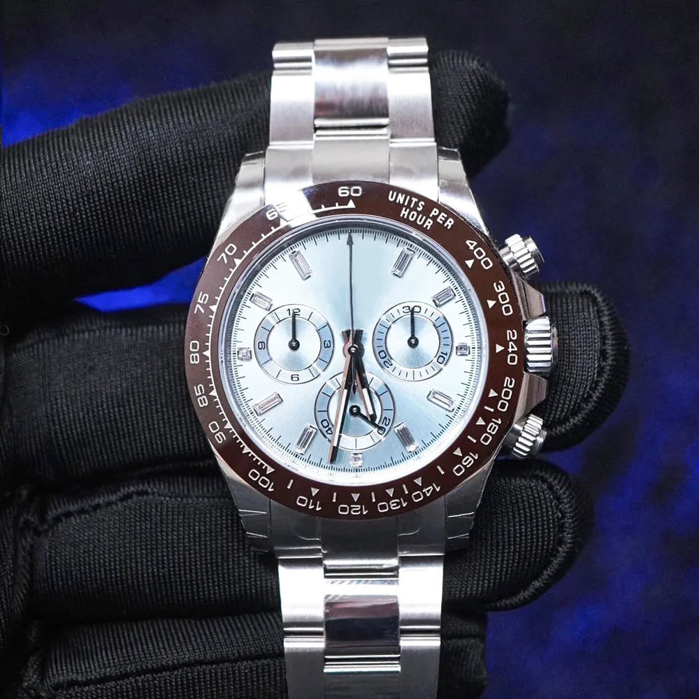 Men's Fine Watches Matched with Imported Mechanical Movements and Gift Boxes Good Vibrations