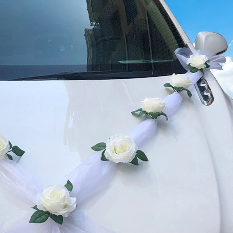 Wedding car decoration, front flower, wedding scene, wedding supplies, main wedding car decoration and decoration set, wholesale Good Vibrations