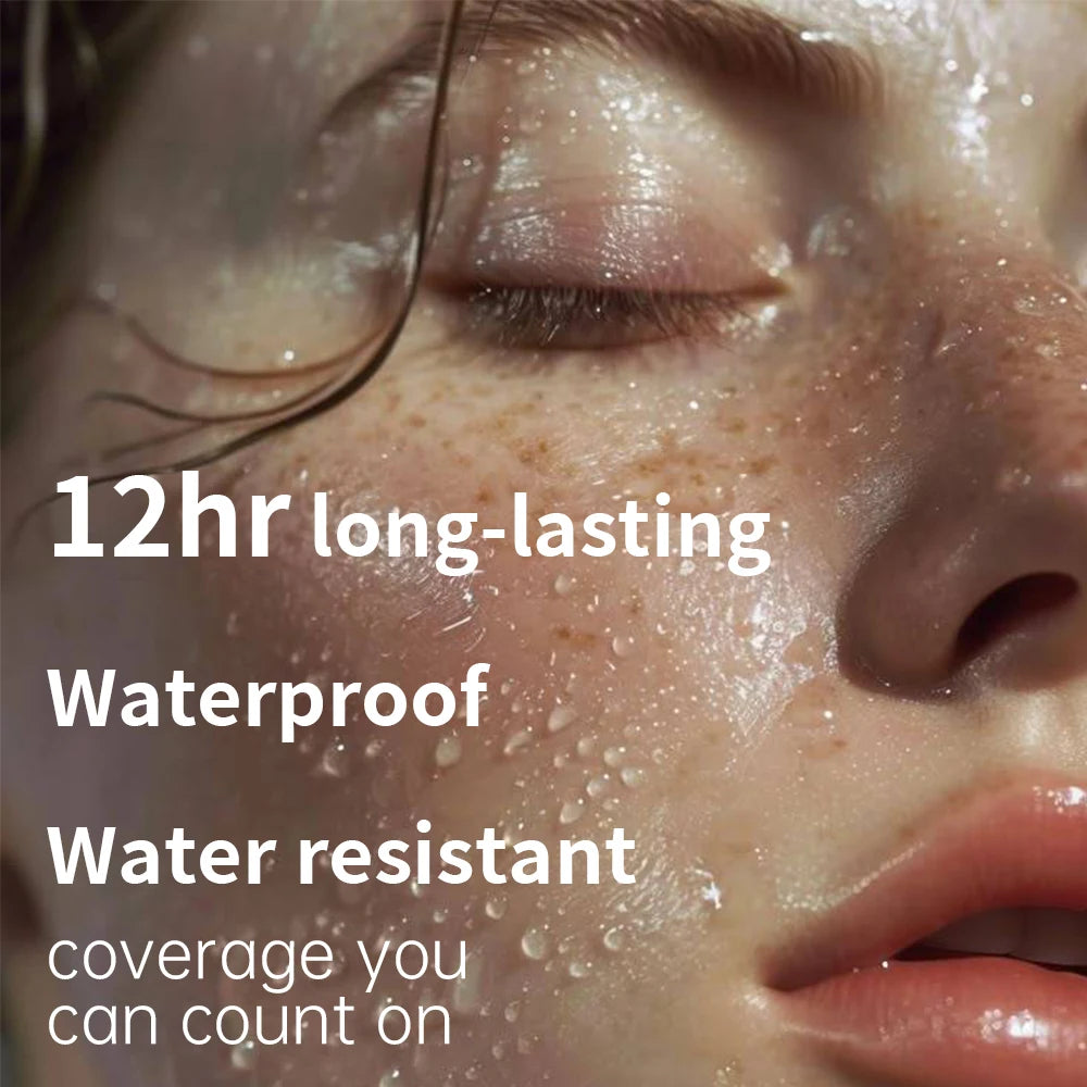 1PC Waterproof Blush Palette: Nude matte with pearlescent particles, light pink, orange and red, lightweight and long-lasting, s Good Vibrations