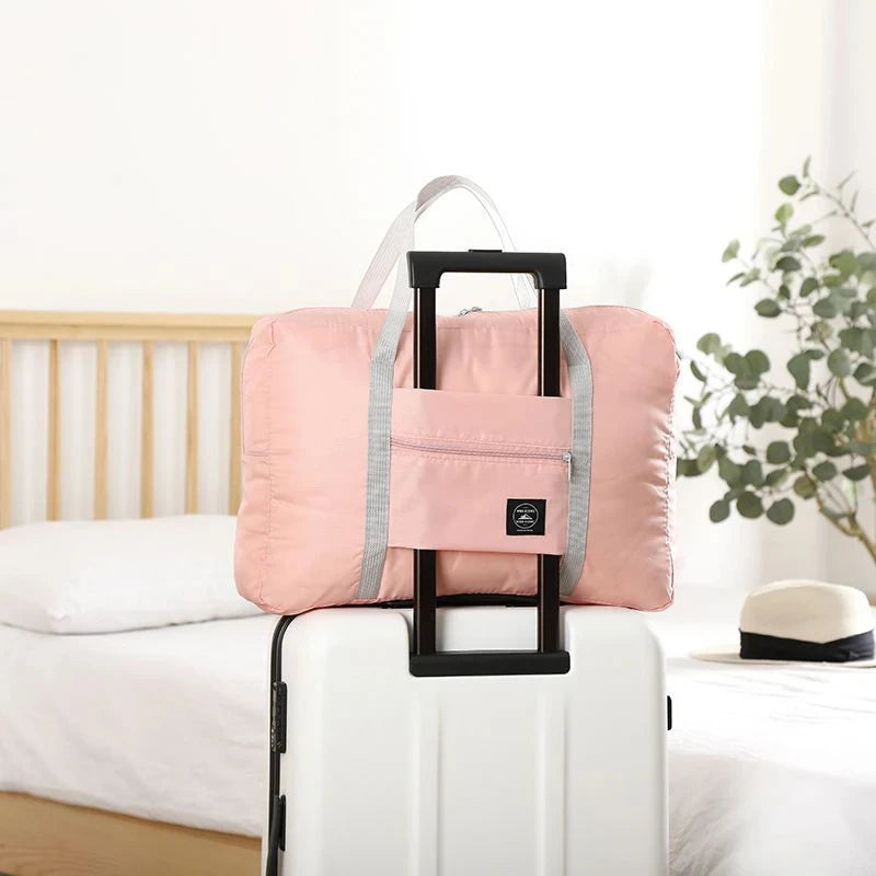 Foldable Travel Duffel Bag for Airlines Carry on Bag for Women and Girls Lightweight Large Capacity Sports Weekend Trip Overnigh Good Vibrations