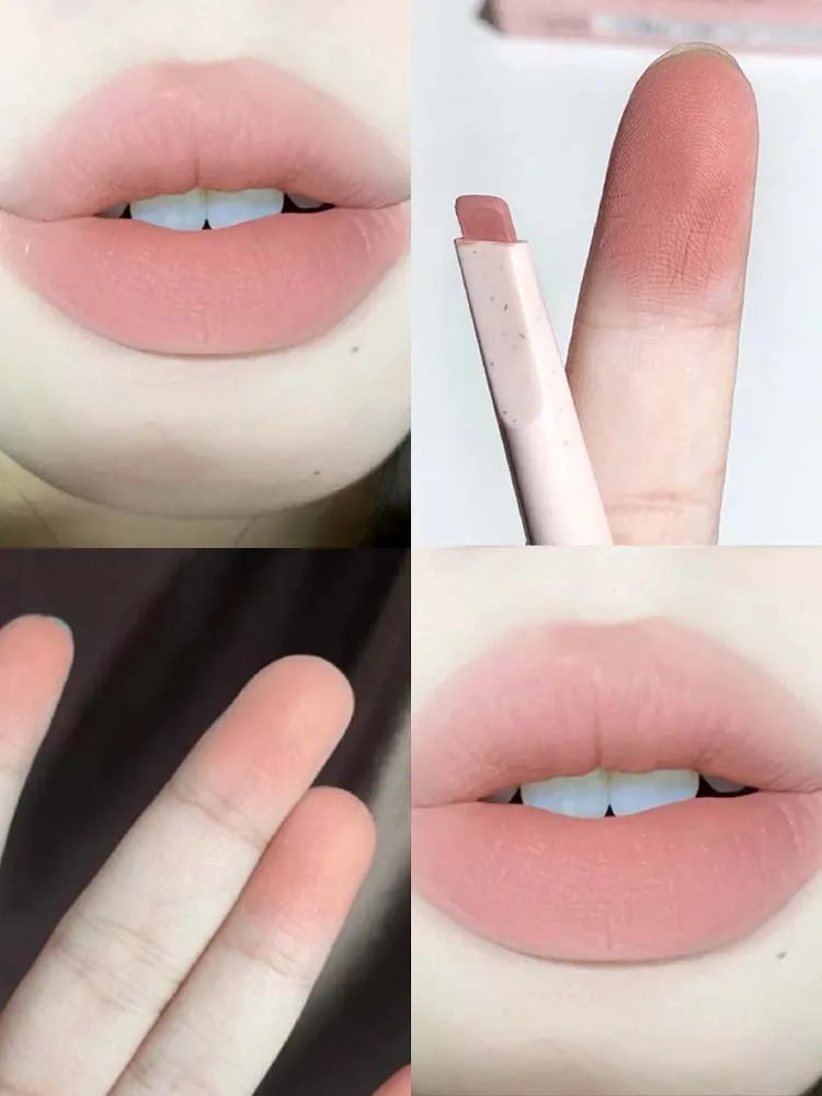 Light sweet and soft fog lipliner outlines the lip shape, lasting, not easy to fade, not take off makeup, nude pink lip liner Good Vibrations