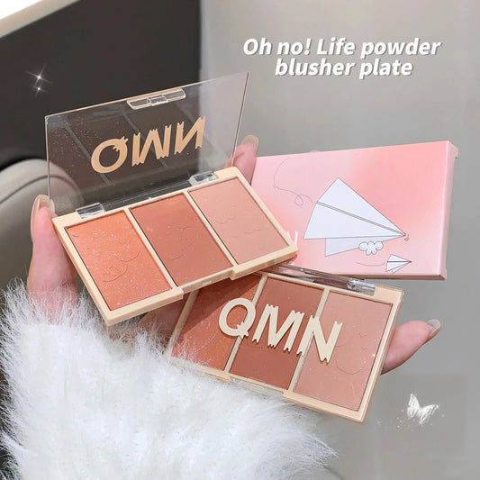 Natural&Matte Blush Palette Fine Powder&Easy To Apply, Long-lasting Pigment Cream Foundation , Concealer With Natural Blending Good Vibrations