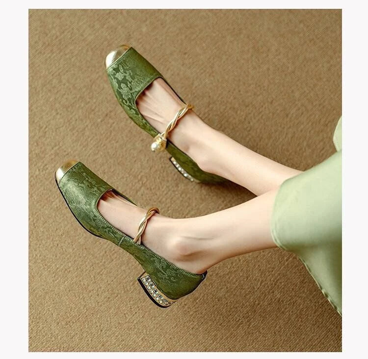 Shoes for Woman 2024 Flats Formal Women's Summer Footwear Low Heel Elegant Moccasins Flat Pointed Toe Non Slip on Promotion E 39 Good Vibrations