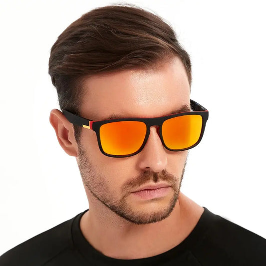 Fashion Vintage Square Sunglasses Men Women Fishing Driving Man Luxury Brand Designer Sun Glasses Retro Eyewear UV400 Good Vibrations