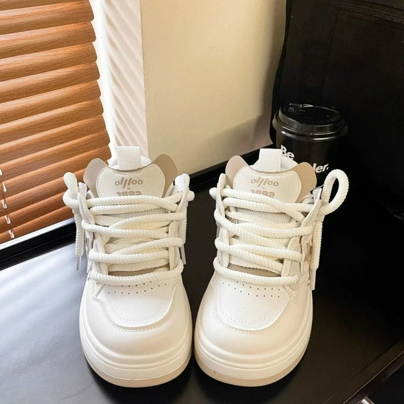 Women's Shoes Platform Sneakers New Star Designer Casual Shoes Flat Outdoor High Quality Running Shoes Trend Lace Up Tennis Shoe Good Vibrations
