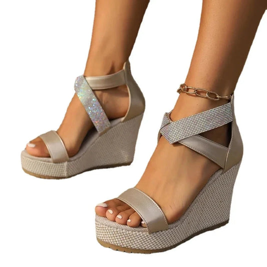 Women High Heels Sandals Women Summer Wedges Platform Fashion Slippers Walking Slides Outdoor Pumps Flip Flops Chaussures Femme Good Vibrations