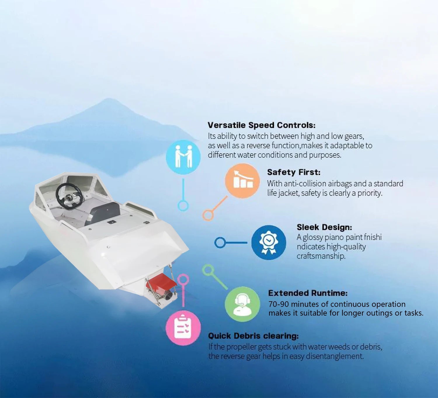 15kw Custom High-Speed Mini Jet Boat Aluminum Water Ski Jet Ski For Rowing Boats Electric Karting Boat For Water Sports Good Vibrations