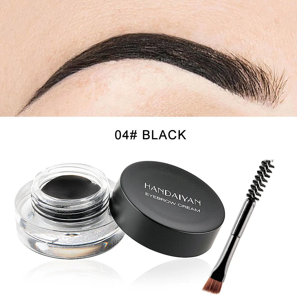 HANDAIYAN 12 Color Waterproof Eyebrow Cream Professional Eyeliner Eyebrow Gel High Brow Tint Black Eye Brow Makeup Tools Good Vibrations