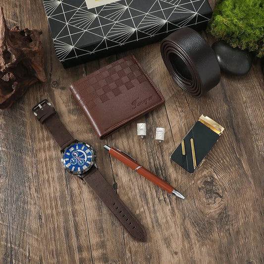Father's Day gift for men, new business fashion gift box set for boyfriend, memorial day summer new 5 pieces set. Good Vibrations