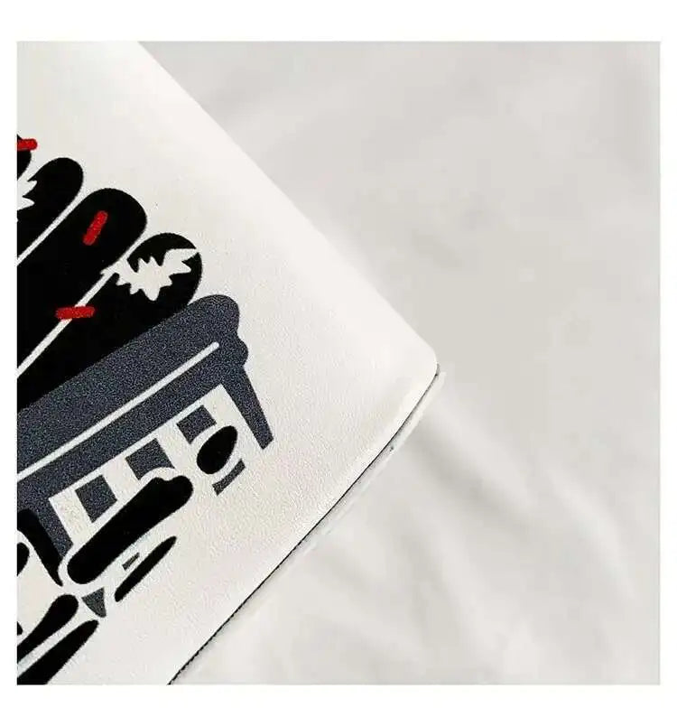 Printed Graffiti Small Square Bag Fashion Cool Crossbody Bag Funny Box Shoulder Bag For Girls Good Vibrations